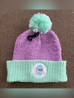 NEW Girls Disney Stitch Pom Pom Hat ~ One Size